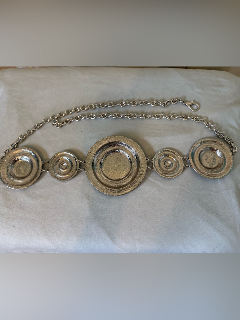 Free People Silver Medallion Chain Belt - Picture 3 of 6